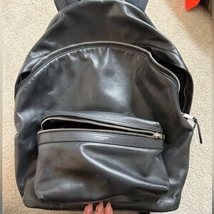 Saint Laurent city backpack in black leather